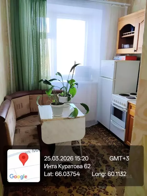 Свободной планировки кв. Коми, Инта ул. Куратова, 62 (34.5 м) - Фото 1