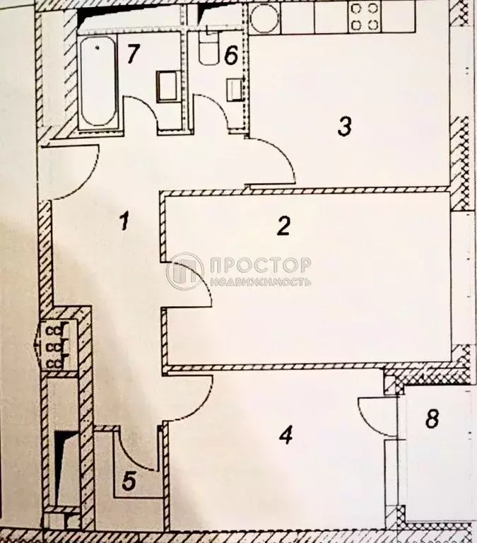 2-к кв. Москва Дмитровское ш., 107к1 (57.4 м) - Фото 2