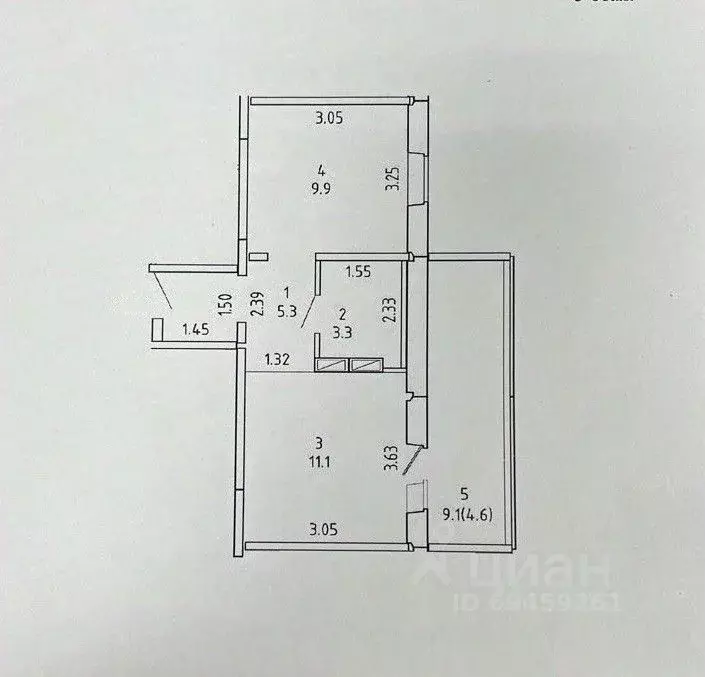 1-к кв. Кировская область, Киров ул. Потребкооперации, 38 (30.0 м) - Фото 1