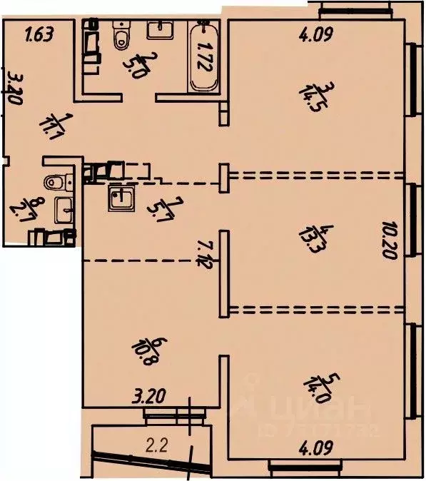 4-к кв. Иркутская область, Иркутский район, Маркова рп, Стрижи кв-л 15 ... - Фото 0