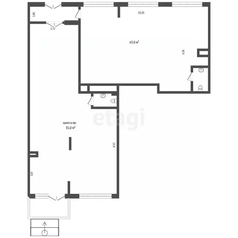 Помещение свободного назначения в Москва ул. Введенского, 13в (144 м) - Фото 2