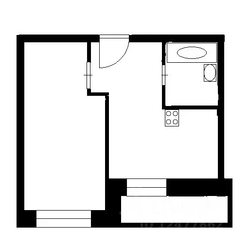 1-к кв. Санкт-Петербург ул. Русановская, 18к1 (35.37 м) - Фото 2
