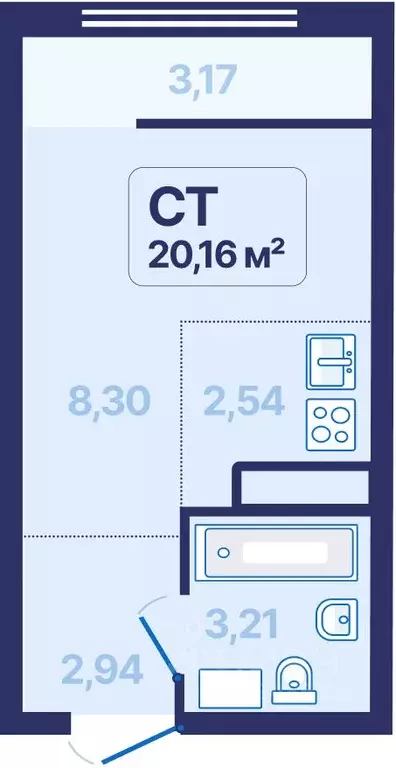 Студия Свердловская область, Екатеринбург просп. Космонавтов, 9 (20.16 ... - Фото 1