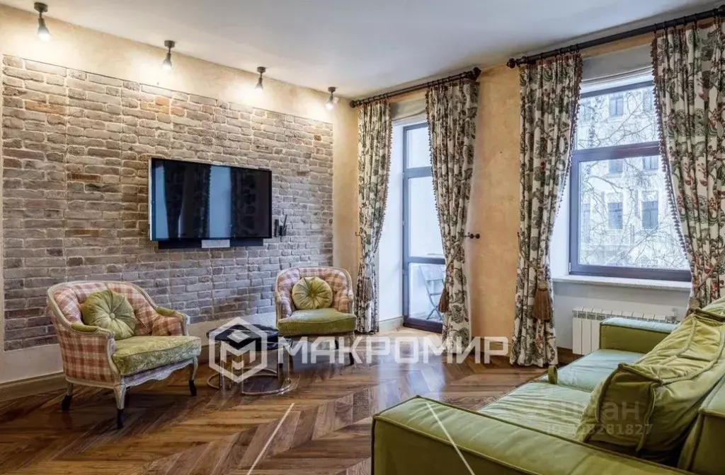 3-к кв. Москва пер. Брюсов, 7 (100.0 м) - Фото 1