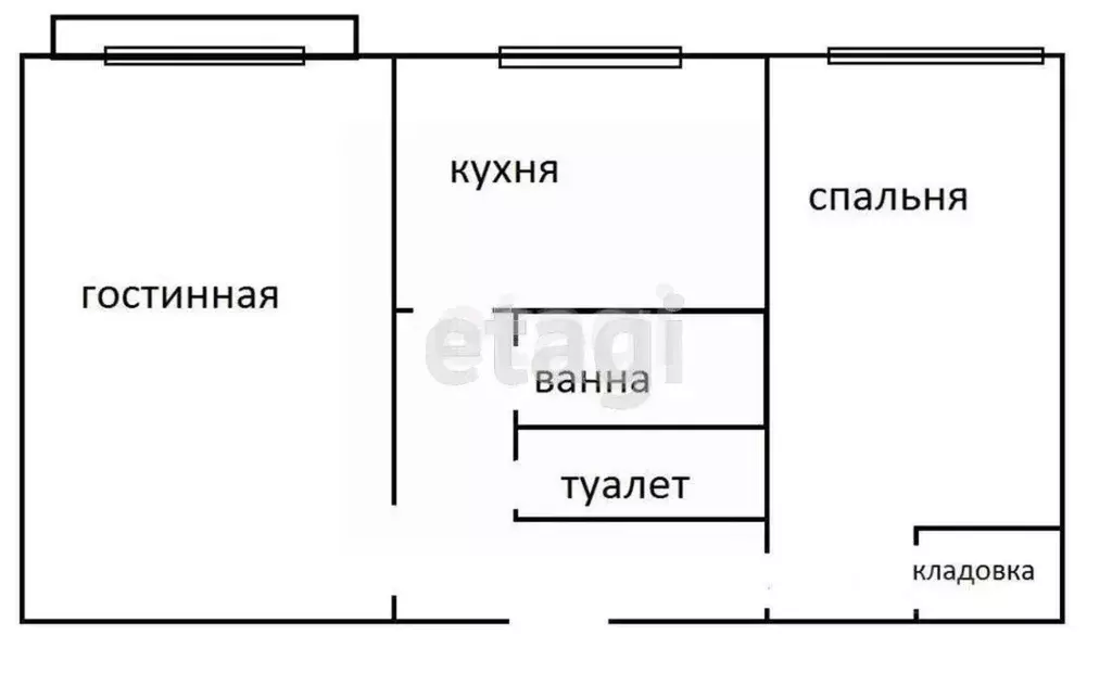 2-к кв. Тульская область, Тула ул. Пузакова, 12 (43.4 м) - Фото 2