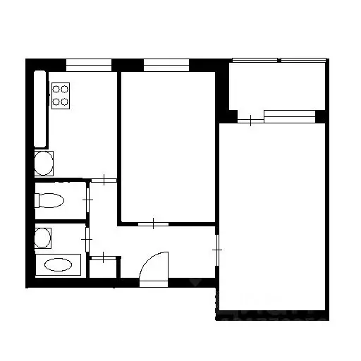 2-к кв. Башкортостан, Уфа ул. Даута Юлтыя, 4 (44.0 м) - Фото 2