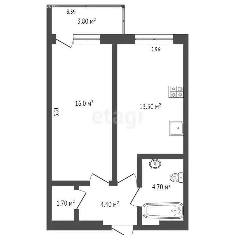 1-комнатная квартира: Ростов-на-Дону, Халтуринский переулок, 206В/106 ... - Фото 1