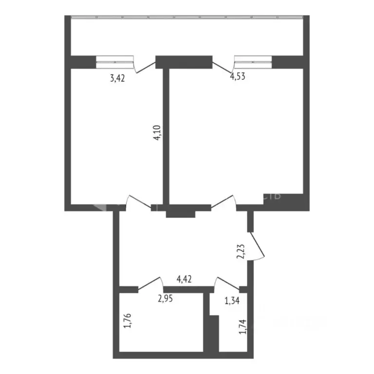 1-к кв. Тюменская область, Тюмень Велижанская ул., 68 (49.2 м) - Фото 1