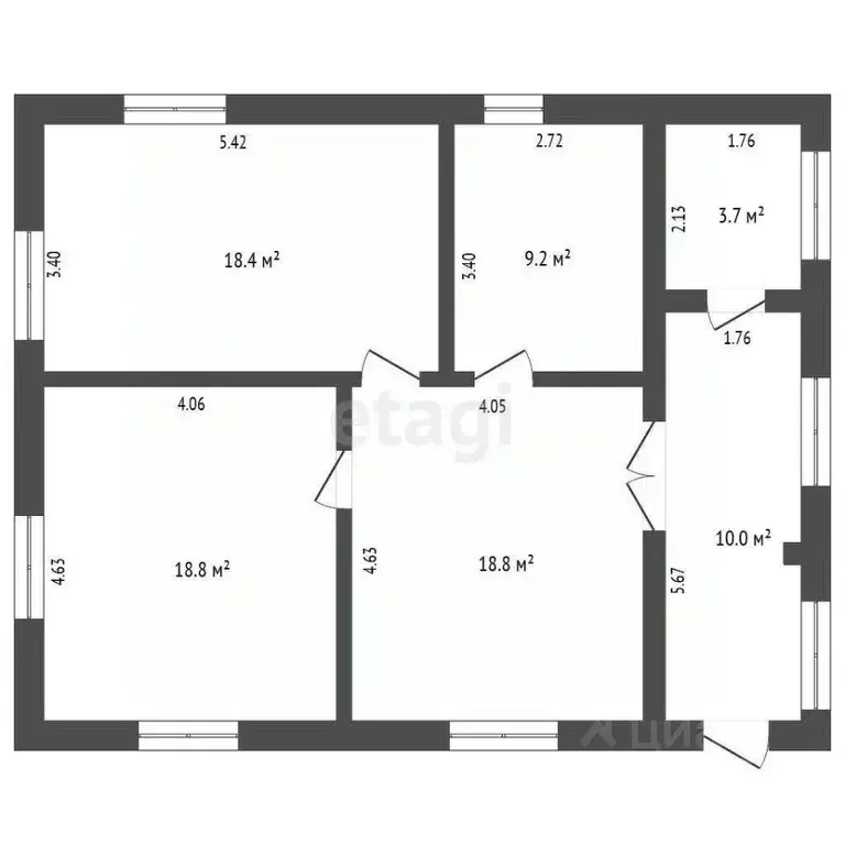 Дом в Томская область, Томск д. Лоскутово, Восточная ул. (145 м) - Фото 1