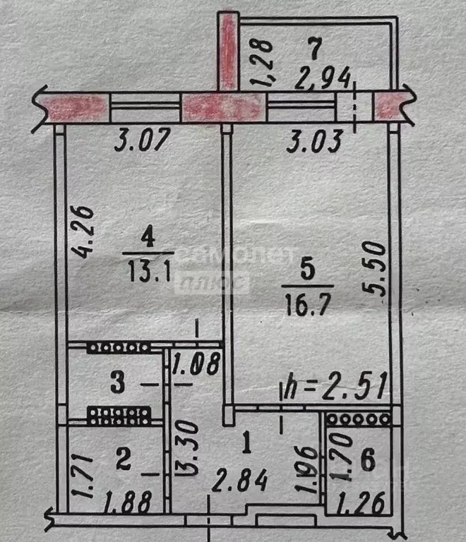 1-к кв. Омская область, Омск пос. Амурский, ул. Багратиона, 27Е (43.7 ... - Фото 2
