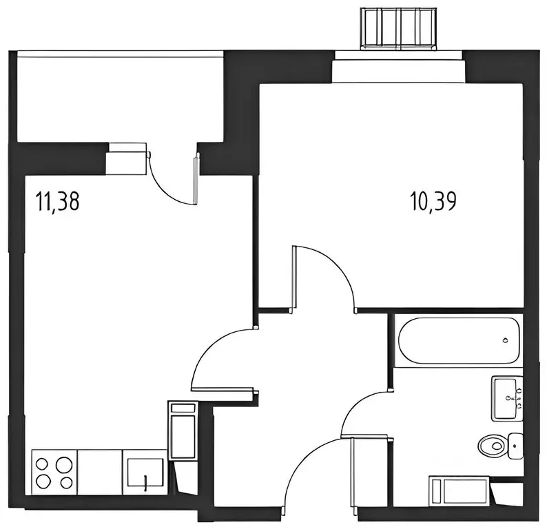 1-к кв. Москва ш. Рязановское, 31к1 (31.0 м) - Фото 1