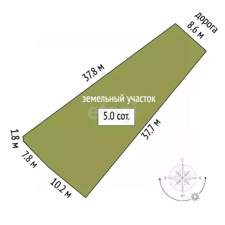 Участок в Крым, Щелкино Ленинский район, пер. Казантипский (5.0 сот.) - Фото 2