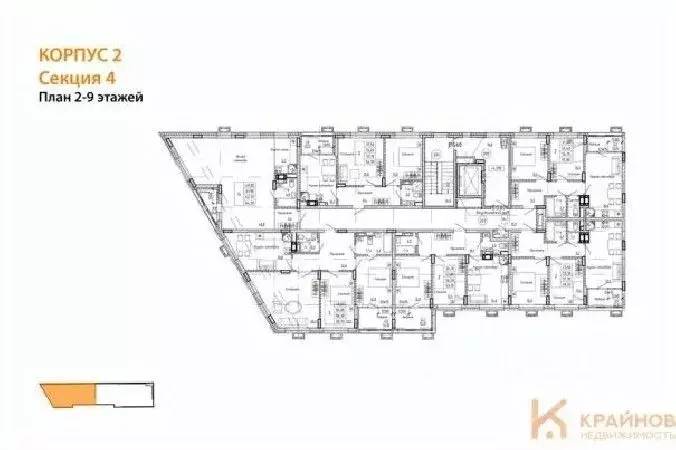 2-к кв. Воронежская область, Воронеж ул. Остужева, 52/5 (57.4 м) - Фото 1