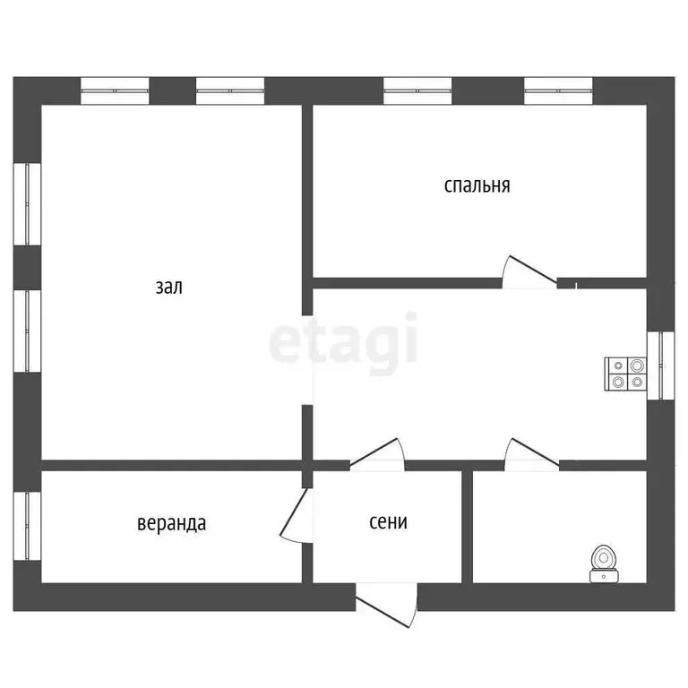 Дом в Пласт, Увельская улица (63.5 м) - Фото 1