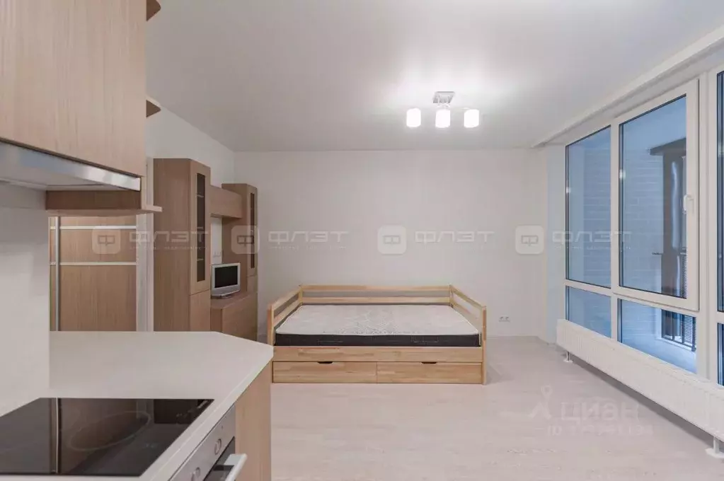 1-к кв. Татарстан, Казань ул. Аделя Кутуя, 100 (35.4 м) - Фото 2