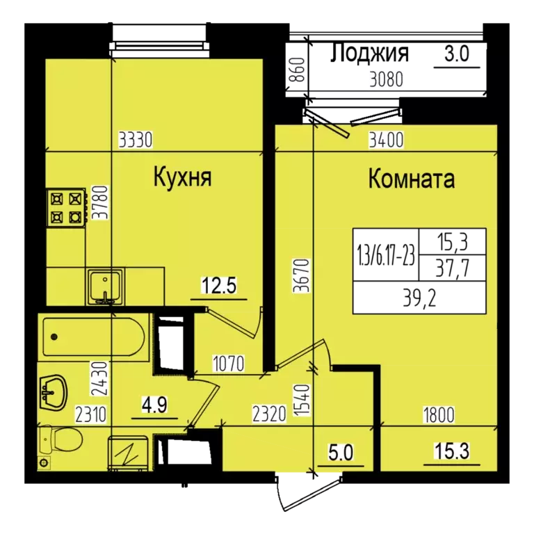 Продаётся 1-к квартира, 37.7 м - Фото 0