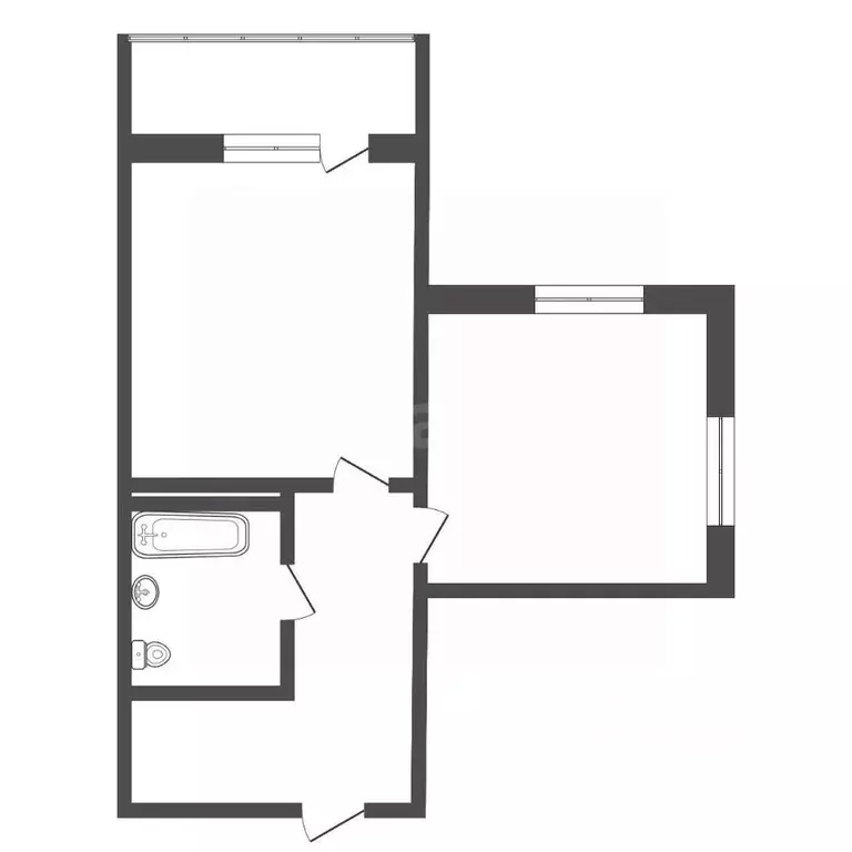 1-к кв. Ямало-Ненецкий АО, Новый Уренгой Энтузиастов мкр, 1 (36.2 м) - Фото 2