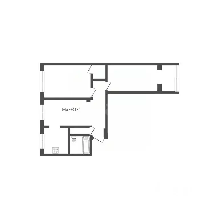 3-к кв. Брянская область, Брянск Московский просп., 144 (60.2 м) - Фото 1