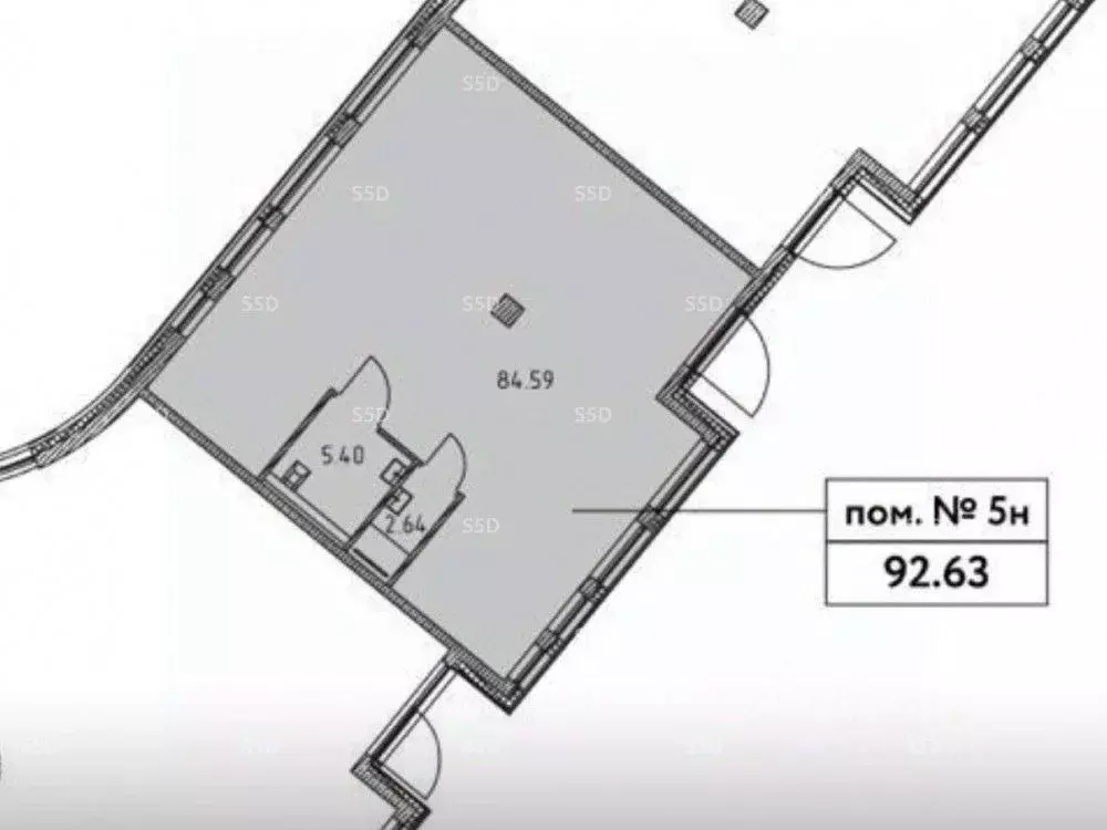 Помещение свободного назначения в Москва ул. Мустая Карима, 12 (95 м) - Фото 2