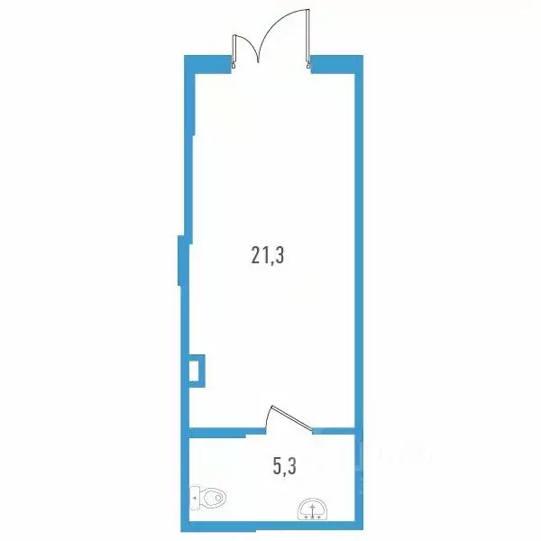 Студия Санкт-Петербург пос. Шушары, ул. Чудовская, 14к2 (26.6 м) - Фото 0
