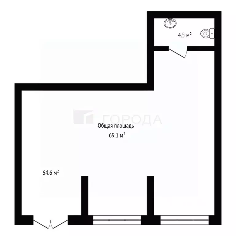 Офис в Новосибирская область, Обь Геодезическая ул., 29 (69 м) - Фото 2