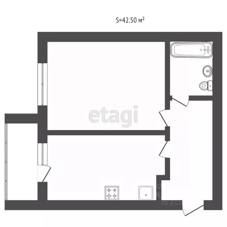 1-к кв. Мордовия, Саранск Севастопольская ул., 57 (45.2 м) - Фото 1