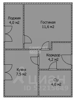 1-к кв. Башкортостан, Стерлитамак Интернациональная ул., 61 (31.3 м) - Фото 1