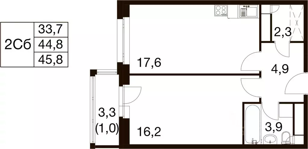 1-к кв. Московская область, Балашиха Гагарина мкр, ул. Проектная, 4 ... - Фото 1