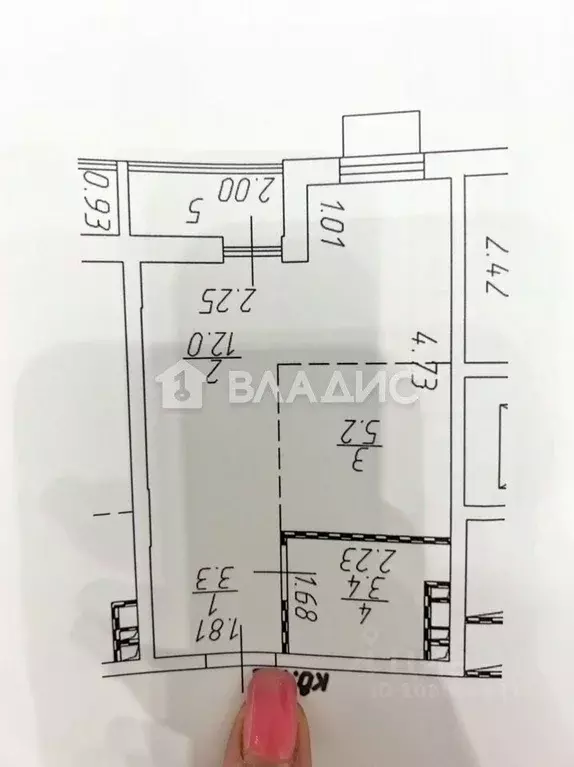 Студия Москва пос. Коммунарка, ул. Потаповская Роща, 20к2 (26.0 м) - Фото 2