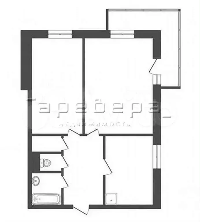 2-к. квартира, 47,9 м, 1/14 эт. - Фото 0