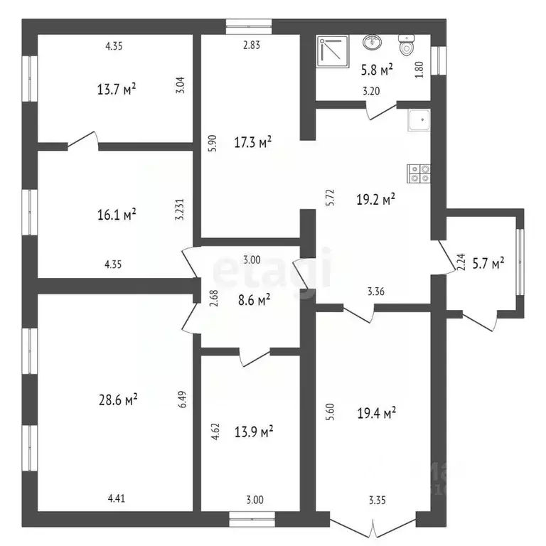 Дом в Крым, Ленинский район, с. Уварово ул. Заречная (176 м) - Фото 1