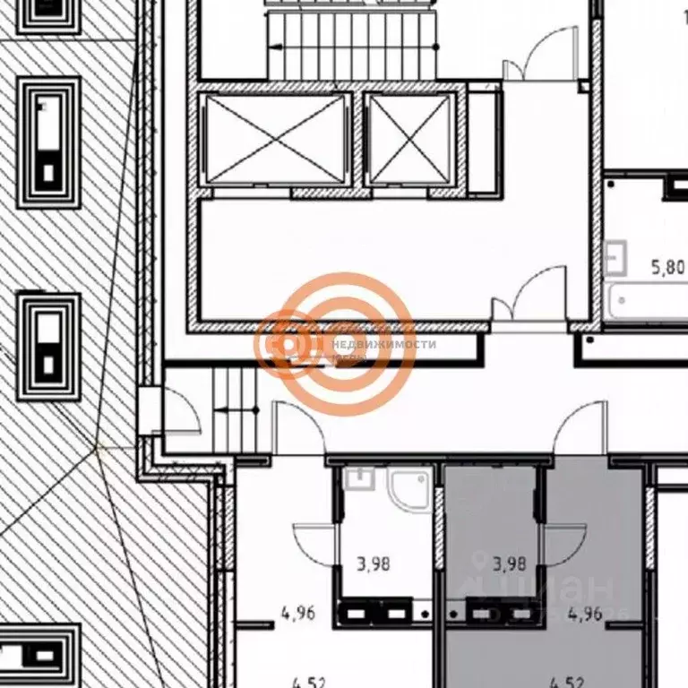 Студия Тюменская область, Тюмень Полевая ул., 108 (22.2 м) - Фото 2