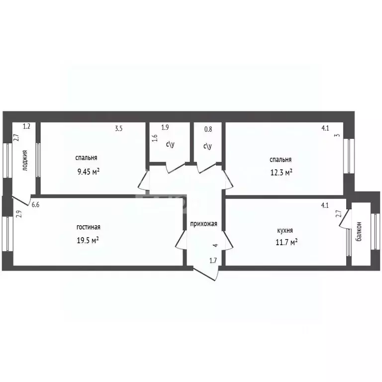 3-к кв. Дагестан, Дербент ул. Саида Габиева, 18 (61.5 м) - Фото 2