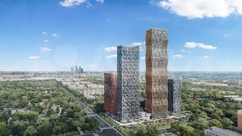 2-к. квартира, 93,7 м, 37/55 эт. - Фото 1