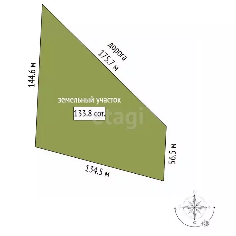 Участок в Крым, Черноморский район, Окуневское с/пос, с. Знаменское  ... - Фото 2