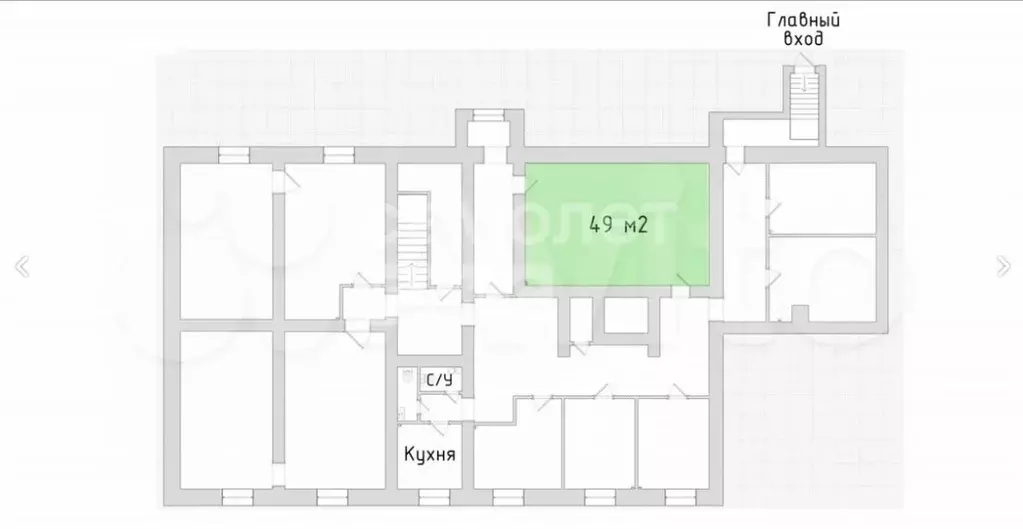 Помещение свободного назначения в Москва ул. Коминтерна, 4 (49 м) - Фото 1