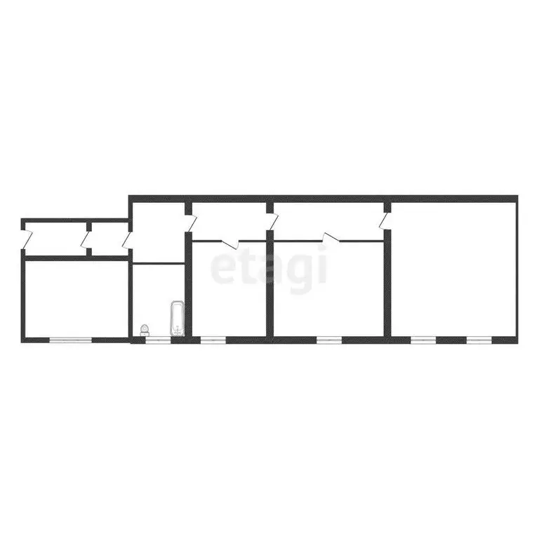 3-комнатная квартира: Белгород, Банный переулок, 4 (63 м) - Фото 1