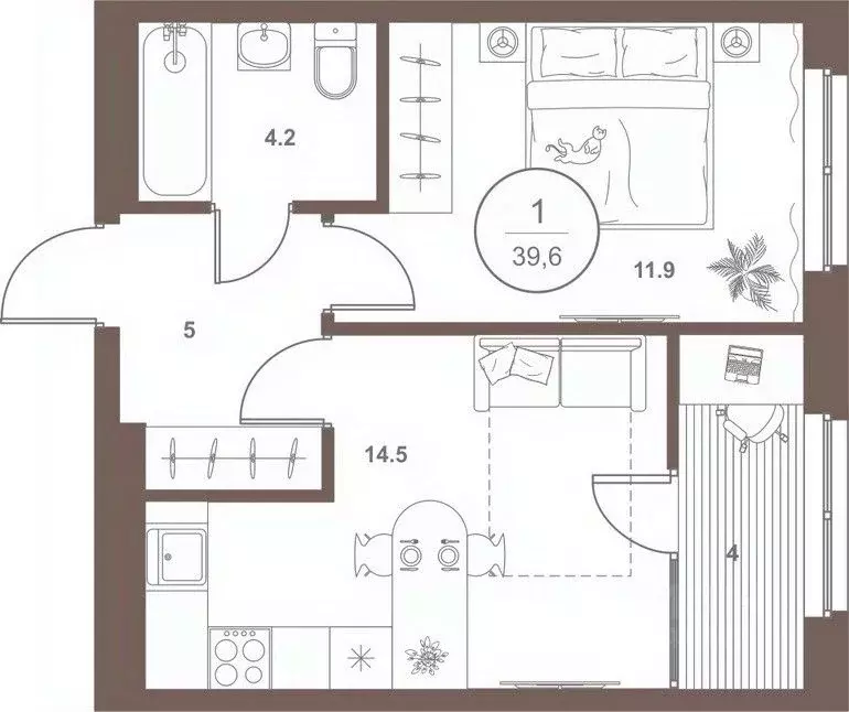1-к кв. Пензенская область, Пенза Арбеково жилрайон, Дальнее Арбеково ... - Фото 1