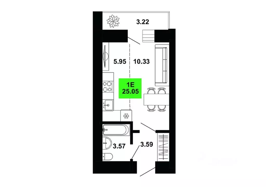 Студия Кировская область, Кирово-Чепецкий район, Федяковское с/пос, д. ... - Фото 1