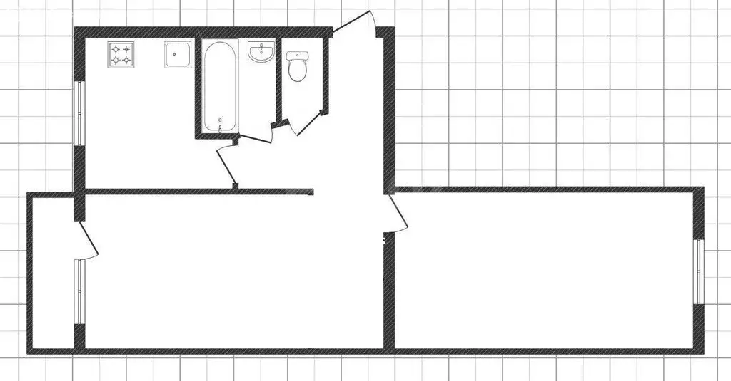 2-комнатная квартира: Елец, улица Пушкина, 37А (44.4 м) - Фото 1