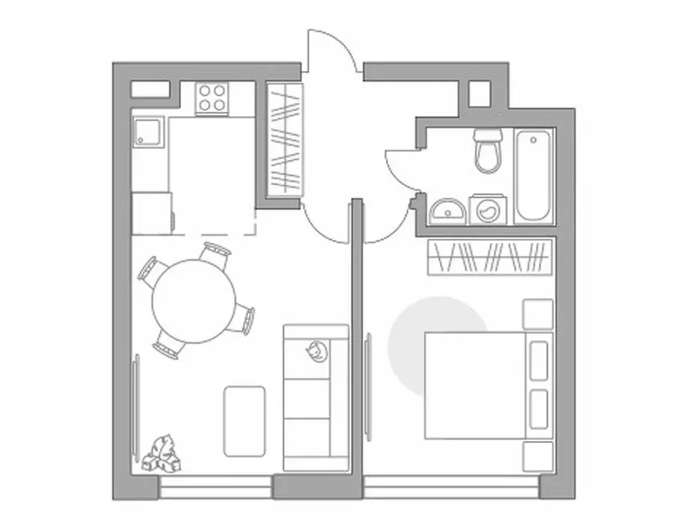 2-комнатная квартира: Долгопрудный, Заводская улица, 1 (41.2 м) - Фото 1