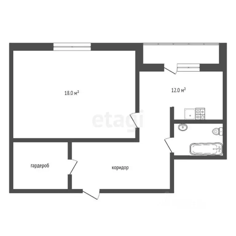 1-к кв. Самарская область, Самара Революционная ул., 101Б (40.7 м) - Фото 2