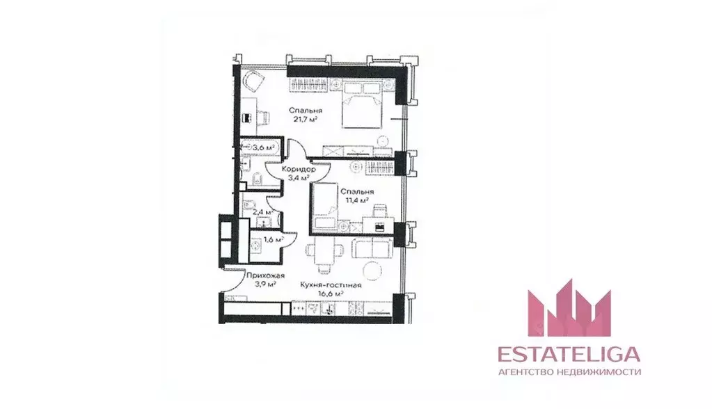 3-к кв. Москва Волоколамское ш., 95/2 (65.0 м) - Фото 2