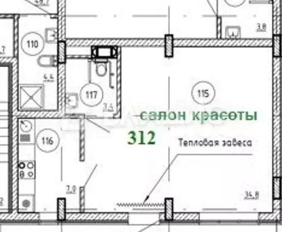 Продам помещение свободного назначения, 45.2 м - Фото 0