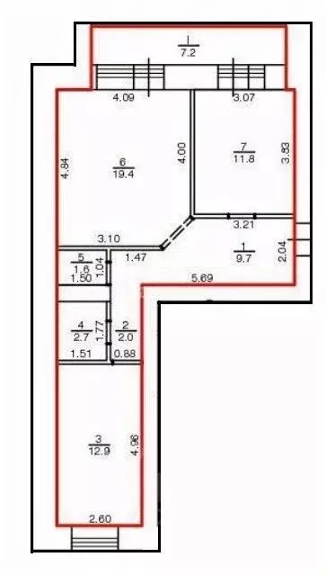 2-к кв. Томская область, Томск тракт Иркутский, 183/1 (60.1 м) - Фото 2