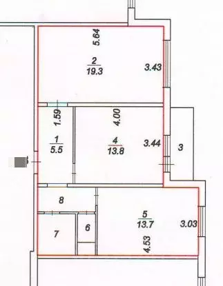 2-к кв. Московская область, Балашиха проезд Мирской, 16 (59.6 м) - Фото 1