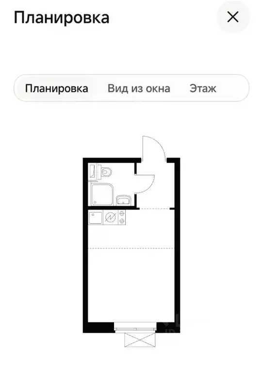 Студия Москва Муравская ул., 38Бк3 (19.8 м) - Фото 2
