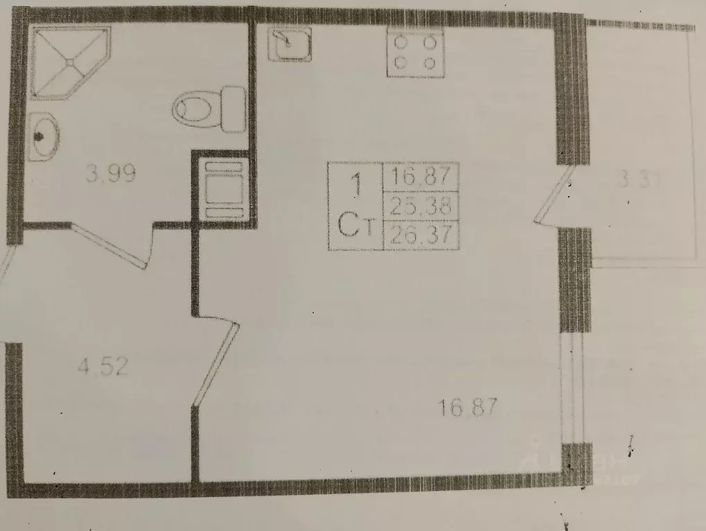 Студия Ленинградская область, Кудрово г. Всеволожский район, Заневское ... - Фото 2