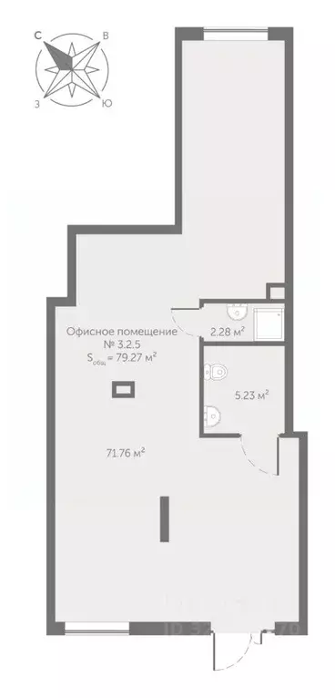 Помещение свободного назначения в Санкт-Петербург Октябрьская наб., ... - Фото 1