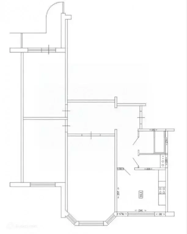 3-к кв. Московская область, Люберцы ул. Побратимов, 9 (74.7 м) - Фото 2